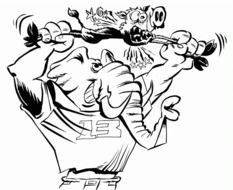 Pulled Pork Cartoon drawing