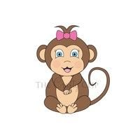 Girl Monkey Baby Tree