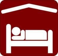 Hotel Motel Sleeping Accomodation Red white 2 At