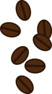 Coffee Beans vertical background