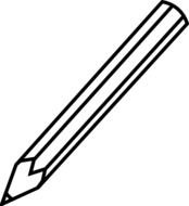 Pencil Outline At Clkercom Vector Online Royalty