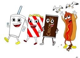 clipart of the junky food