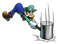 Luigi With Hammer Photo drawing