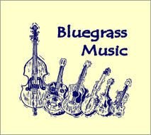 Ink Depicts Musical Instruments Commonly Played In Bluegrass Music