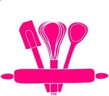 Pink Kitchen Utensils At Clkercom Vector Online