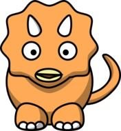 Orange Dinosaur At Clkercom Vector Online N2