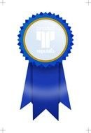 blue award ribbon