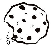 Chocolate Chip Cookie Coloring Page Intricate
