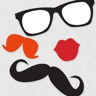 26 Printable Photo Booth Props Moustache On Stick