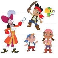 Printable Digital Pdf Png Pirate Boy Girl