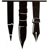 ink pen Silhouette drawing