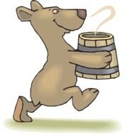 Bear With Soup At Clkercom Vector Online Royalty