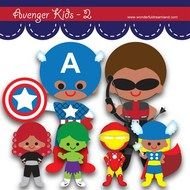 Printable Digital Png 11 Inch Avenger Kid Ii Centerpiece