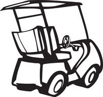 painted car course in coloring book