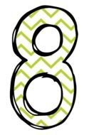 Clipart of the number 8