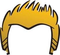 drawn men's hairstyle