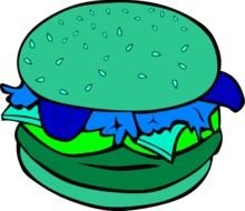 green Cheese Sandwich drawing
