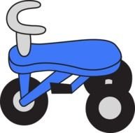 Little Blue Tricycle drawing