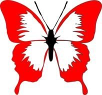 Red Butterfly At Clkercom Vector Online Royalty