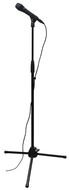 isolated microphone stand on the white background
