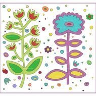 Beautiful colorful flowers clipart