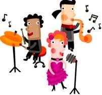 Clip art of talent show