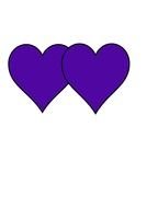 Two Purple Hearts drawing