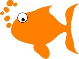 cartoon orange fish