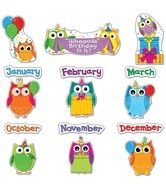Colorful small Owls drawing