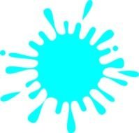 Light Blue Splash Ink At Clkercom Vector Online N2