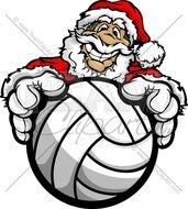 Claus Volleyball Logo Design 0810 This Santa