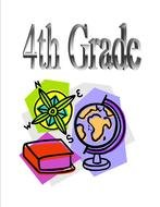 Clip Art of the 4th grade text and symbols