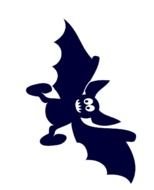 Cute black Halloween Bat