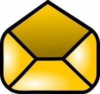 Open Envelopje Download Gratis Vector clipart