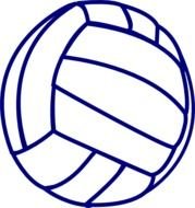 Blue Volleyball Clipart Outline Hipng