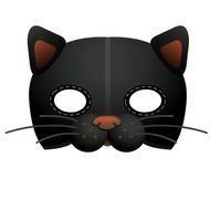 black cat mask