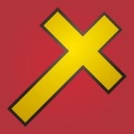 Clipart of fancy cross black