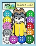 Buttons And Coats Set Chirp Graphics