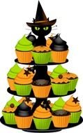 Halloween Cupcakes drawing