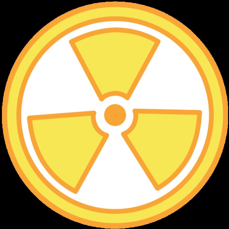 Radioactive Warning Medium 600pixel Vector