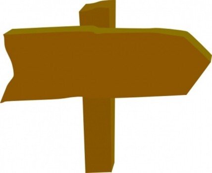 Wood Sign Post Direction Vector Free Download
