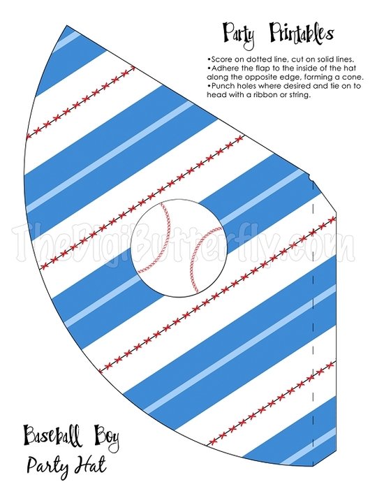 Baseball Boy Party Hat