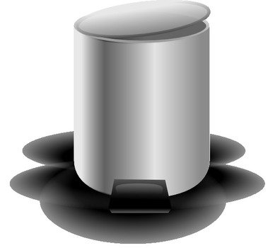 Empty Trash Can At Clkercom Vector Online