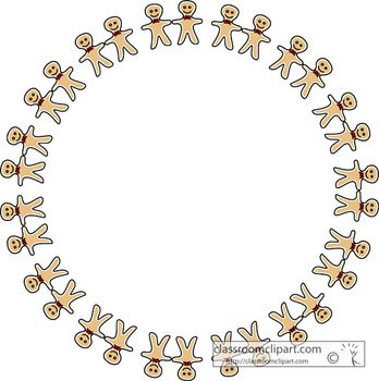 Download Ginger Bread Man Border Round