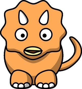 Orange Dinosaur At Clkercom Vector Online N2