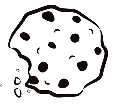 Chocolate Chip Cookie Coloring Page Intricate