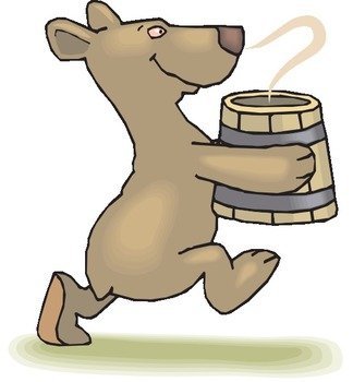 Bear With Soup At Clkercom Vector Online Royalty