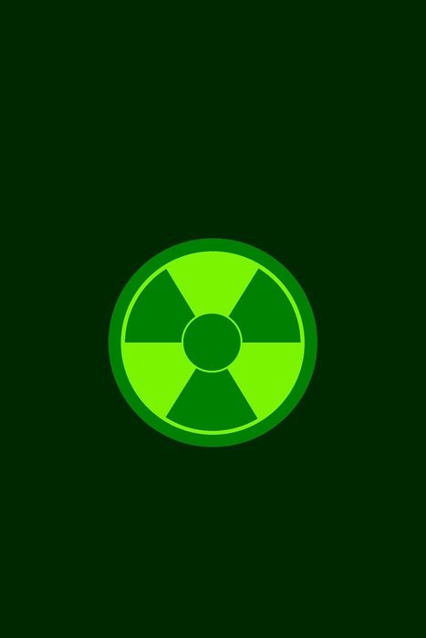 green sign on a dark background