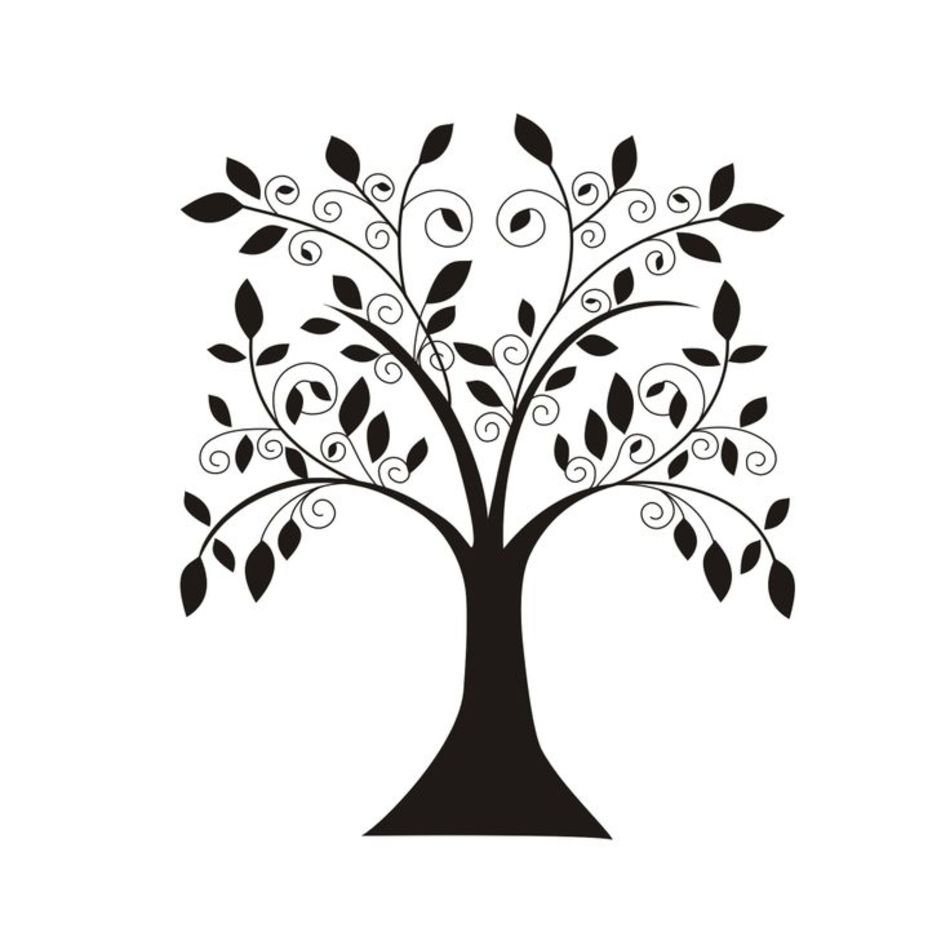 Drawing of an ebony tree with black leaves free image download