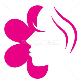 Ilustraci&243n De Stock Woman Face Icon Or Design Element Vector